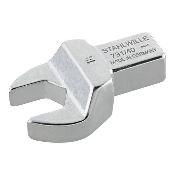 Stahlwille Outil d'Insertion Ouvert 731/40, Taille 21mm Ouverture de Clé, Support d'Outil 14x18mm (Carré Intérieur), Métrique, Finition Chromée, Fabriqué en Allemagne
