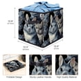 thumbnail image 3 of Animal Foldable Cube Organizer Storage Basket with Handle, 10.8"x10.5"x10.6", Large Capacity Clothes Storage, 3 of 6