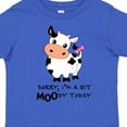 thumbnail image 4 of Inktastic Sorry, I'm a Bit Moody Today Cute Cow Pun Boys or Girls Toddler T-Shirt, 4 of 5