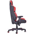 thumbnail image 4 of ViscoLogic M-CROSS X Extra Rembourré Intégré Appui-Tête Lombaire Pivotant Inclinable Chaise de Jeu Ordinateur de Bureau à Domicile (Noir et Rouge), 4 of 7