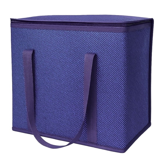 DuraSack Reusable Insulated Food Delivery Bag, Large, 8 Gallon Capacity, 16"L x 9"W x 13"H, Blue