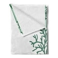 thumbnail image 2 of Cactus Soft Flannel Fleece Blanket, Arizona Desert Themed Doodle Cactus Staghorn Buckhorn Ocotillo Plants, Cozy Plush for Indoor and Outdoor Use, 50" x 70", Green Pale Green Seafoam, by Ambesonne, 2 of 5