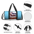thumbnail image 6 of Fotbe Sushi Salmon Surfing Pattern Foldable Sports Gym Bag with Wet Dry Pocket, Ultralight Travel Bag, Large Capacity Duffel Bag, Splash Proof Carry on Bag, Overnight Bag, Weekender Bag, 6 of 8