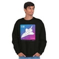 thumbnail image 5 of Vaporwave NASA Space Transportation Sweatshirt for Men or Women Brisco Brands S, 5 of 6