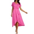 thumbnail image 5 of CIENVNSTG Women's Casual Dresses Short Sleeved Spring Vogue Holiday Dress Elegant Versatile Party Dress, 5 of 5