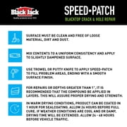 Black Jack Speed-Patch Blacktop Crack & Hole Repair - 10 lbs., Ready-To-Use Asphalt Patching Compound, Asphalt Crack Filler, Asphalt Patch, 10 lb.
