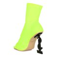 thumbnail image 3 of Women Peep Toe $ Dollar Sign Heel Ankle Boot 19047, 3 of 6