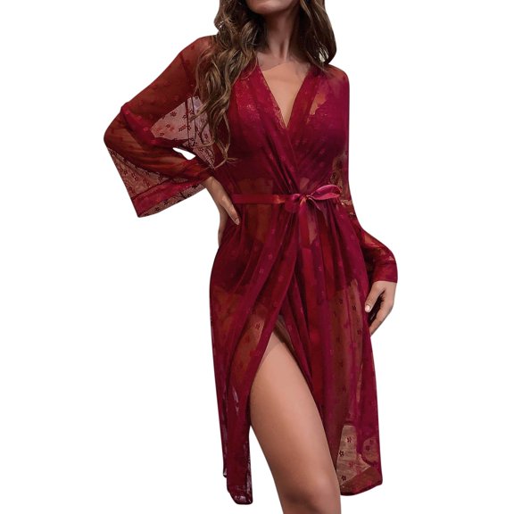 IMENGL Pajamas for Women Nightgowns & Sleepshirts Four Piece Underwear Bra Underwear Suit Soft Robes Women's Sleepwear,Multicolor