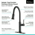 thumbnail image 4 of Kraus Sellette™ Single Handle Pull Down Kitchen Faucet with Deck Plate and Soap Dispenser in Oil Rubbed Bronze Finish, 4 of 13