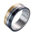 thumbnail image 4 of IKemiter Men Women Rings Three Color Calendar Ring Time Spinner Ring Fashion Titanium Steel Rings, 4 of 7