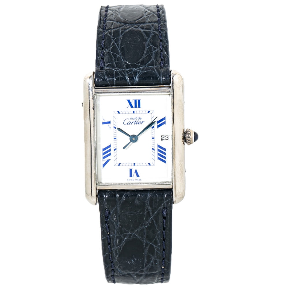 Pre-Owned Cartier Mustde Cartier 2414 Silver Watch (Certified Authentic \u0026  Warranty) - Walmart.com