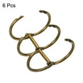 thumbnail image 3 of Unique Bargains 1' Dia. 3 Circle Detachable Metal Binder Rings Loose Leaf Rings, Bronze 6 Pack, 3 of 6