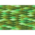 thumbnail image 1 of Ahgly Company Machine Washable Indoor Rectangle Transitional Green Area Rugs, 2' x 5', 1 of 7