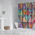 thumbnail image 2 of Waterproof Ethnic Floral Seamless Pattern Shower Curtain 72x72 Inch Boho Style Polyester Unique Shower Curtain for Bathroom Hotel Home Decor with 12 Plastic Hooks, 2 of 5