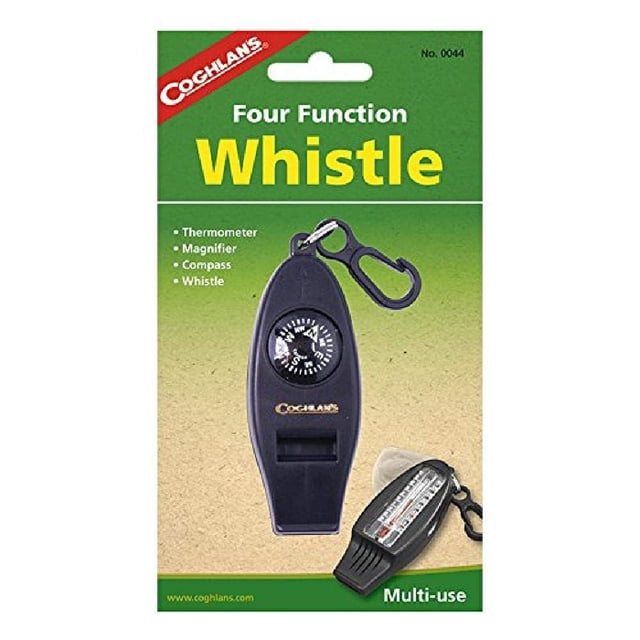 Cuatro funciones de Whistle Coghlan con lupa, brújula y termómetro