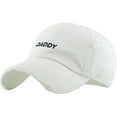 thumbnail image 2 of Daddy Dad Hat Vintage Distressed Cotton Adjustable Baseball Cap, 2 of 4