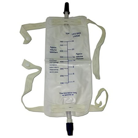 Urine Leg Bag Strap - 3 Pieces Urinary Urine Leg Bag 750 Cc Anti Reflux Valve With Straps Sterile,