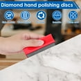 thumbnail image 2 of 4Pcs Diamond Hand Polishing Pads Set 60/100/200/400 Grit Wet Dry Diamond Sanding Block Foam Backing Reusable Sharp Sanding Block Kit Diamond Sanding Pads for Stone Glass Tile Metal, 2 of 7