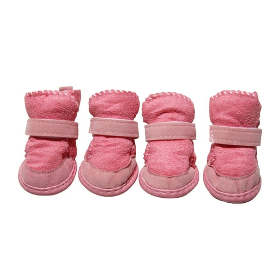 Shoes Dog Protector Boots for Winter Comfortable and Warm Pet Footwear with Hook and Loop Closure for Outdoor Walking Activities