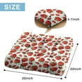 thumbnail image 7 of Fruity Strawberry Pillow&nbsp;– 22x22 Inch Large Meditation Cushion, Dutch Velvet, Cute Red Berry Design for Yoga, Tatami & Home Decor, 7 of 7