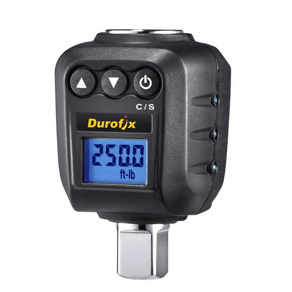 DUROFIX Digital Torque Adapter 1/2" Drive, 25-250 ft-lbs, with Audible Alert and LED Indicator