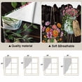 thumbnail image 5 of Swag Valance Curtains for Windows, Pink Spring Floral Light Filtering Kitchen Curtains with Rod Pocket, Farmhouse Botanical Wooden Retro Art Window Treatment Valances for Living Room, 36x63 - 2 PCS, 5 of 9
