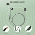 thumbnail image 5 of USB-C Wired Earbuds with Microphone, Volume Control, Noise Canceling, Compatible with Samsung Galaxy S24 S23 S22, iPhone 17 16 15 Pro Pro max, Pixel Phones, 5 of 13