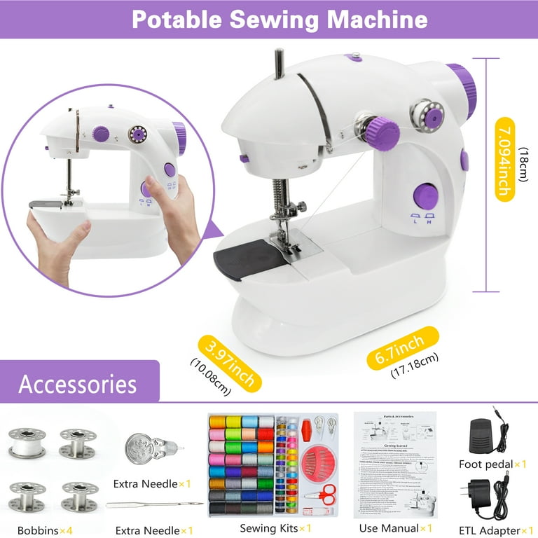 COHEALI 2pcs Home Sewing Machines Button Plastic Sewing Kit