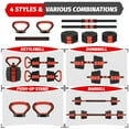 thumbnail image 4 of Ensemble d'Haltères Réglables 4-en-1 – Équipement Polyvalent d'Entraînement de Force pour Gym à Domicile, Comprend une Poignée Antidérapante, Se Convertit Facilement en Kettlebell, Barre et Support de Pompes, 88 Lb, Idéal pour Hommes et Femmes, 4 of 18