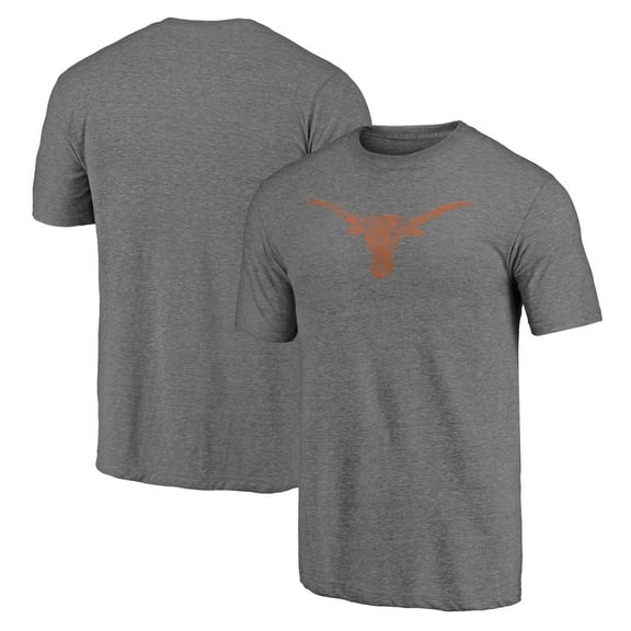 Men's Heather Gray Texas Longhorns Classic Primary Tri-Blend T-Shirt