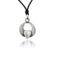 thumbnail image 1 of Heart With Wings Silver Pewter Charm Necklace Pendant Jewelry With Cotton Cord, 1 of 1