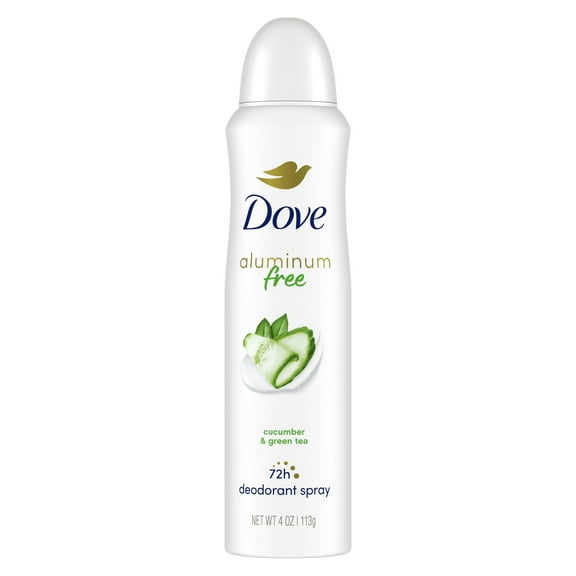 Dove Deodorant Spray for Women Cucumber & Green Tea Aluminum Free, 4 oz