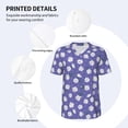 thumbnail image 3 of Uemuo Daisies Flowers Print Mens Polo Shirts Baseball T-shirt Performance Short Sleeve Golf Shirt Moisture Wicking Athletic Casual Collared T-Shirt-3X-Large, 3 of 7