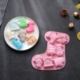 thumbnail image 5 of Jinsinto 2PCS Xmas Silicone Muffin Mold Set, Santa Claus Snowman Christmas Tree Bell Stocking, 5 of 5