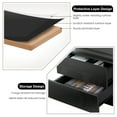 thumbnail image 7 of LED Nightstand 2 Drawers Bedside Table Bedroom Cabinet, 7 of 7