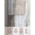 thumbnail image 6 of Grey Beige Sheer Curtains for Living Room Bedroom, Light-filtering Sheer Curtain, Abstract Art Gradient Graffiti Plaid Modern Rod Pocket Voile Window Treatment Drapes, 52’’Wx63’’L, 2 Panels Set, 6 of 7
