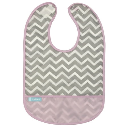 Kushies Girl - Kushies Cleanbib 12M+ Girl Pink Chevron