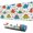 Colorful Dinosaur-3, variant on Long Mouse Pads for Desk,Colorful Dinosaur and Leaf Pattern Desk Mats on Top Of Desks, Desk Mouse Pad Extra Large with 3mm Non-Slip Base and Stitched Edge for Gaming,Office,Work,Home 31.5"x11.8"