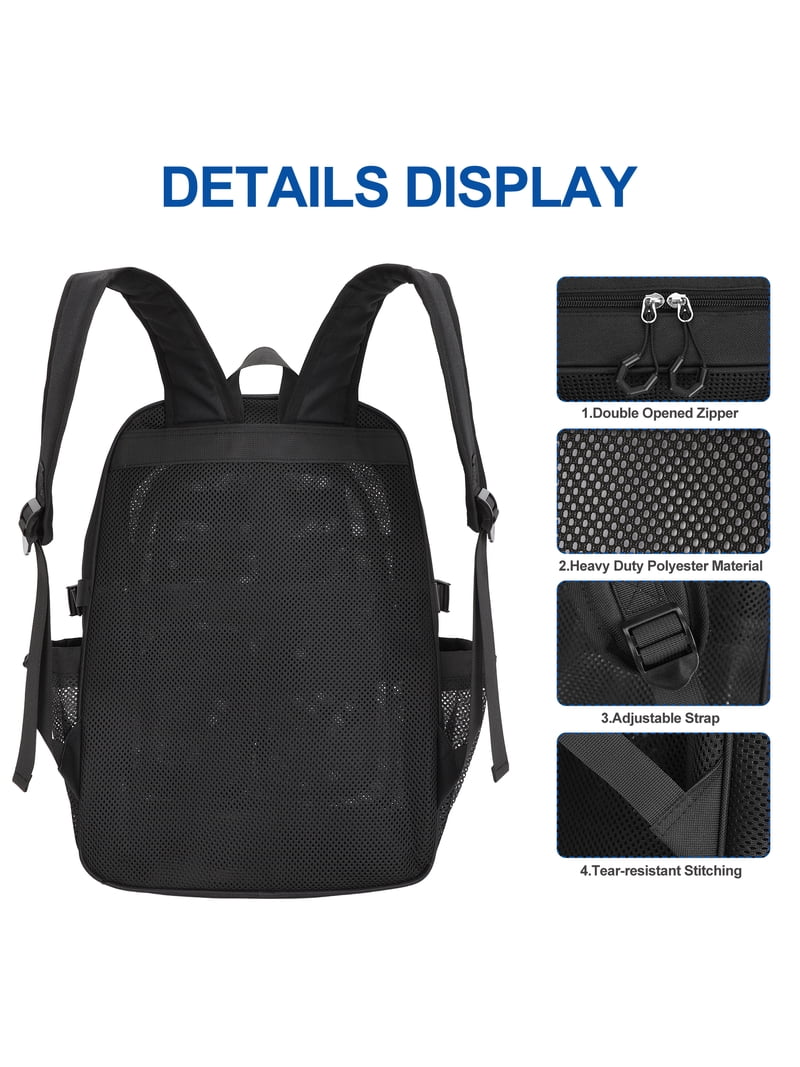 KOITHOT Mesh Backpack Heavy Duty, Stadium Approved Multi-Pocket