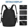 thumbnail image 4 of KOITHOT Mesh Backpack Heavy Duty, Stadium Approved Multi-Pocket Beach Backpacks for Adults, See Through Transparent Mesh Bookbag for School & Travel(Black), 4 of 7