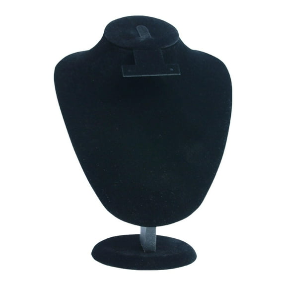 Milageto Elegant Jewelry Display Mannequin Chain Organizer for Home Tabletop Business Black