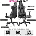 thumbnail image 4 of Flight Racing Simulator Gaming Chair Rotatable Lifting with Waist Pillow Headrest Pulley, Racing Seats, Flight Stand Hard High Back Reclining Gamer Office Chair, 4 of 6