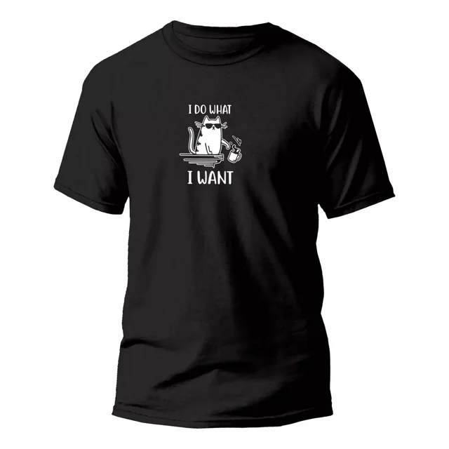 Playera Moda Urbana Gatito Hago Lo Que Quiero Zf1p24050032