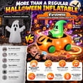thumbnail image 3 of Firstness 2.6FT Remote Control Halloween Inflatable Pumpkin Ghost RC Car, 2.4GHz Blow Up with LED Lights, 3 Music Modes, 360° Spin, Indoor Outdoor Decoration, Ages 3+, 3 of 15