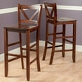 thumbnail image 7 of Winsome Wood Victor 30" V-Back Bar Stool, Set of 2, Walnut Finish, 7 of 7