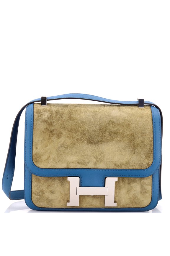 Pre-Owned Constance Bag Doblis Suede with Swift 23 By Rebag