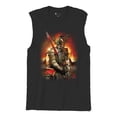 thumbnail image 5 of Apocalypse Reaper Muscle Shirt Fantasy Skeleton Knight with a Sword Medieval Legendary Creature Dragon Wizard Men's, 5 of 7
