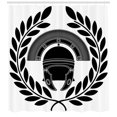 thumbnail image 3 of Ambesonne Retro Shower Curtain, Greek, 69"Wx70"L, Black and White, 3 of 3