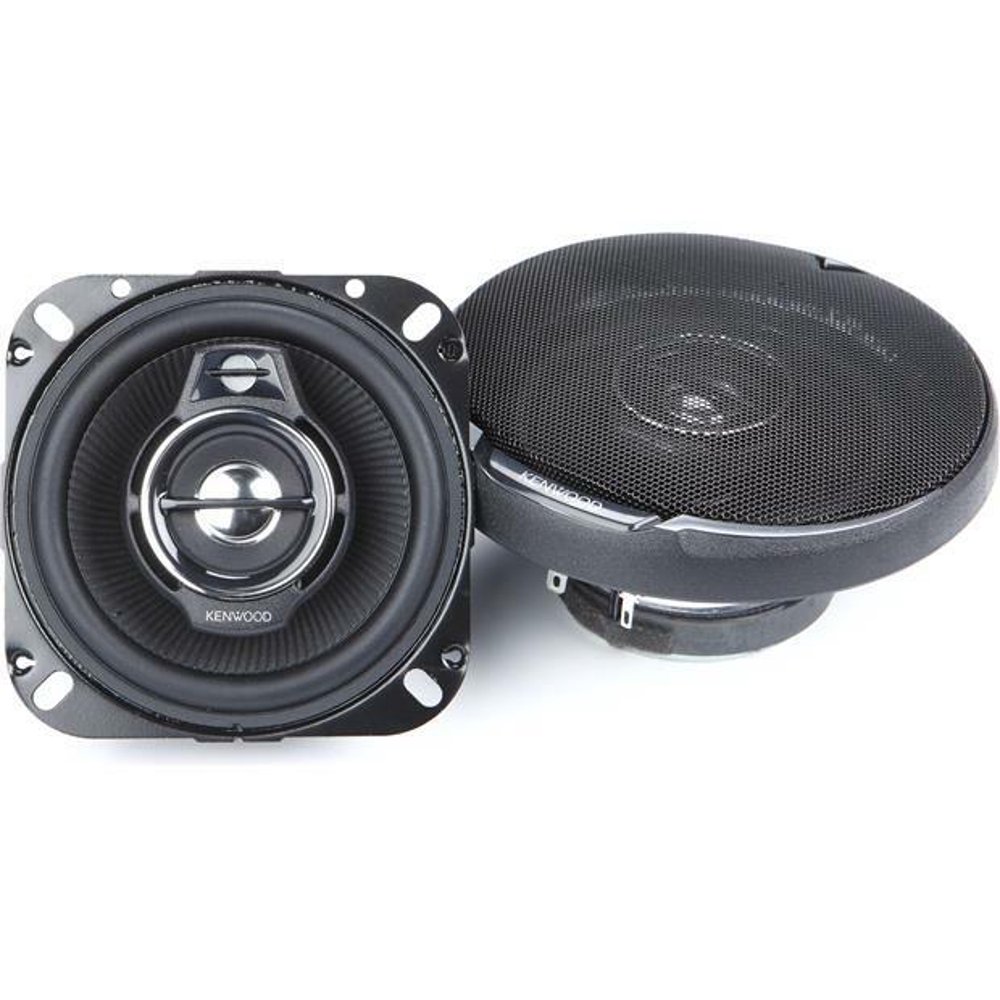 NEW (2) Kenwood 4" 3way Car Audio Speakers.4 ohm four inch Stereo Pair