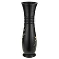 thumbnail image 3 of AeraVida Hand Carved Jasmine Flower Black 14-inch Mango Tree Wood Vase, 3 of 4
